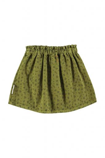 Piupiuchick,Short skirt | Khaki w/ black flowers [3]