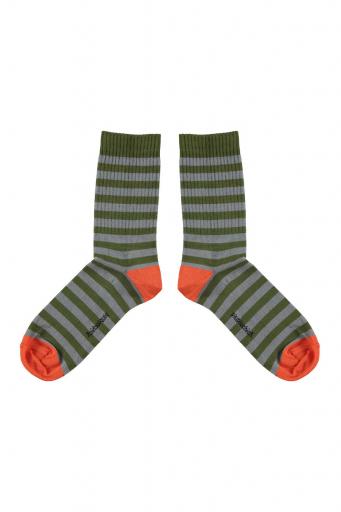 Piupiuchick,Short socks | Green & blue stripes [1]