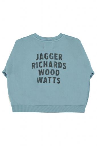 Piupiuchick,Sweatshirt | Blue w/ "rock stars" print [1]