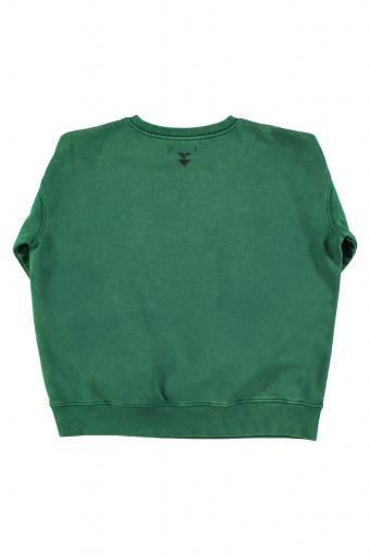 Sisters Department,Sweatshirt | Faded green w/ "pizza" print [1]