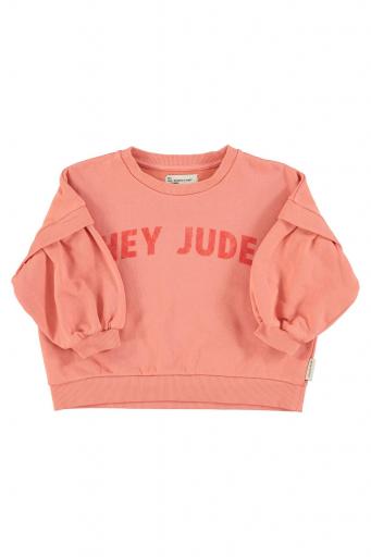 Piupiuchick,Sweatshirt | Pink w/ "hey jude" print