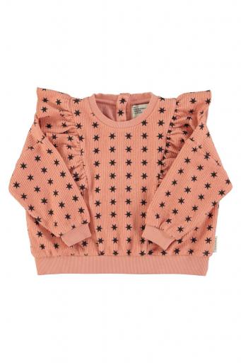 Piupiuchick,Sweatshirt | Pink w/ black stars