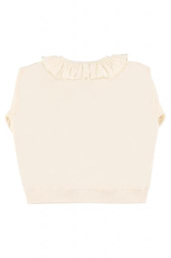 Sisters Department,Sweatshirt w/ peter pan collar | White w/ "datil pepper" print [2]