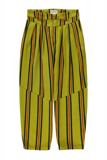 Sisters Department,Trousers | Olive green w/ stripes