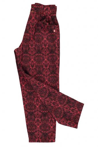 Sisters Department,Trousers | Raspberry w/ snake print