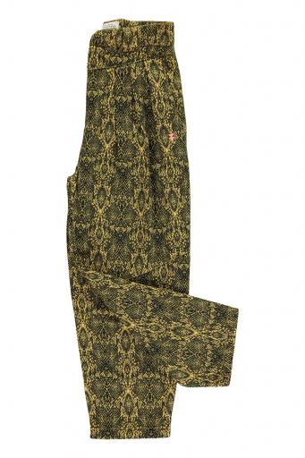Sisters Department,Trousers | Yellow w/ snake print