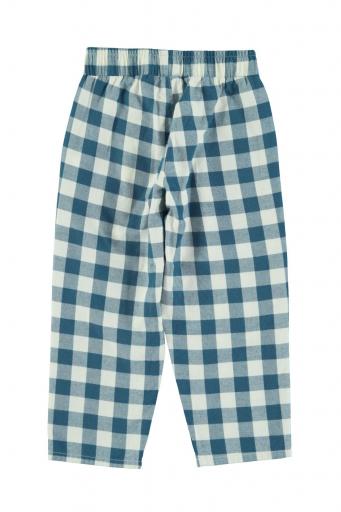 Piupiuchick,Unisex trousers | Blue & white checkered [3]