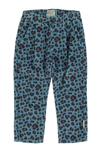 Piupiuchick,Unisex trousers | Blue w/ animal print