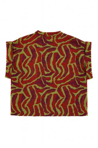 Sisters Department,Waistcoat | Multicolor pattern (bordeaux) [3]