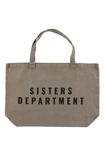 Sisters Department,XL bag | Brown w/ "pizza takeaway" print