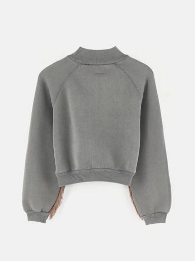 Bellerose,FLORES T1510 SWEATSHIRT,Sudadera gris flecos [1]