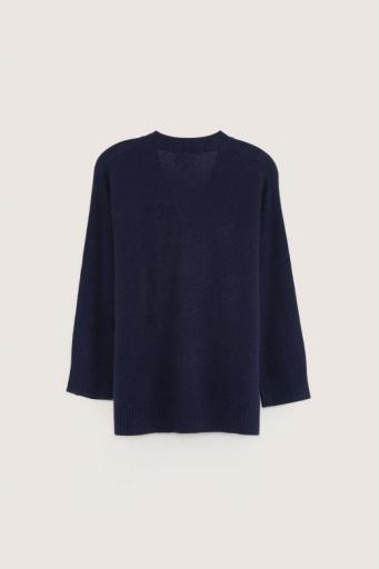 Bellerose,GOMP K1697U KNITWEAR, Chaqueta larga marino [1]