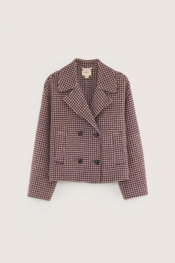 Bellerose,RAPTOR52 F2570, Chaquetón pata de gallo granate