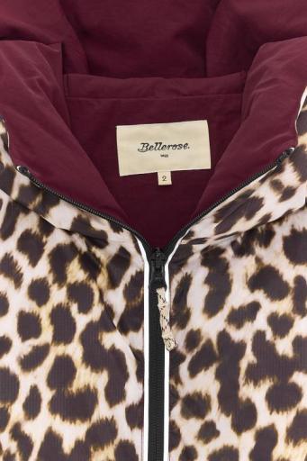 Bellerose,HOODY52 F2544 HEADWEAR,cuello con capucha animal print  [3]