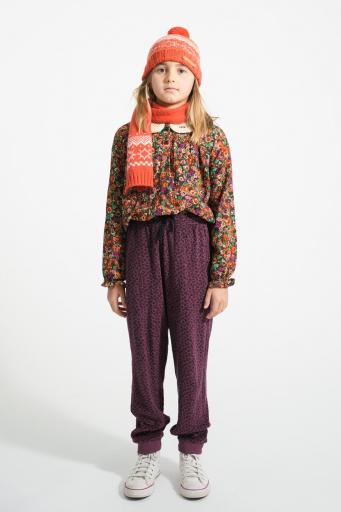 Piupiuchick,Jogging pants | Aubergine w/ animal print [2]