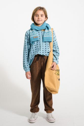 Piupiuchick,Jogging pants | Brown w/ animal print [2]