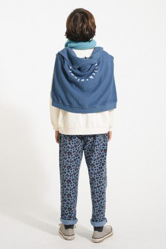 Piupiuchick,Unisex trousers | Blue w/ animal print [2]