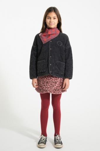 Piupiuchick,Chiffon bandana |Bordeaux w/ red apples allover [3]