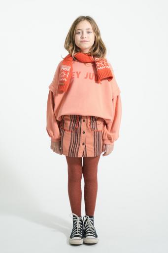 Piupiuchick,Short skirt | Pink w/ black stripes [2]