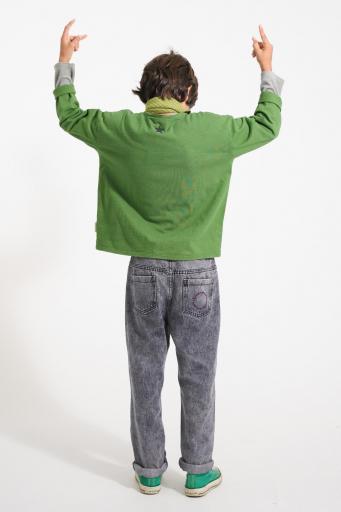 Piupiuchick,Longsleeve t'shirt | Dark green w/ "groupie" print [1]