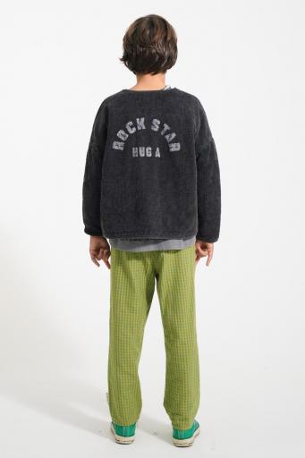 Piupiuchick,Paded jacket | Washed black w/ "rock star" print [1]