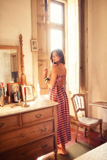 Sisters Department,Long dress | Multicolor checkered [3]