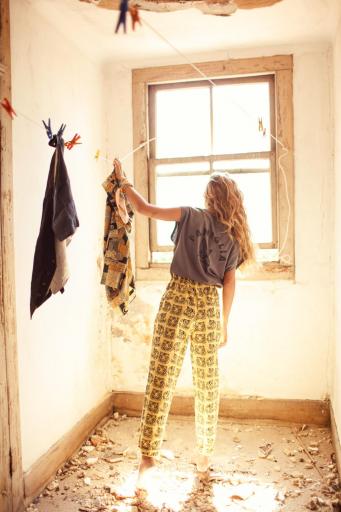 Sisters Department,Trousers | Yellow w/ tigers allover [2]