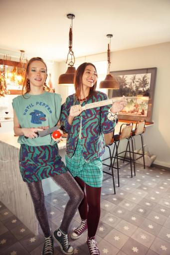 Sisters Department,Jacket | Multicolor pattern (green) [1]