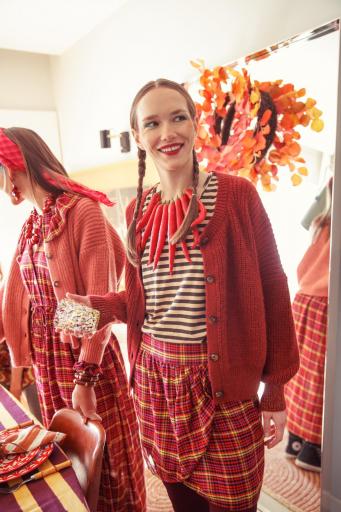 Sisters Department,Knitted soft cardigan | Bordeaux [2]