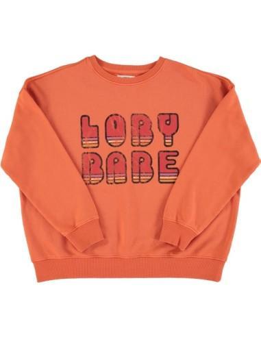 Sisters Department,Sudadera terracota print LOBY BABE 