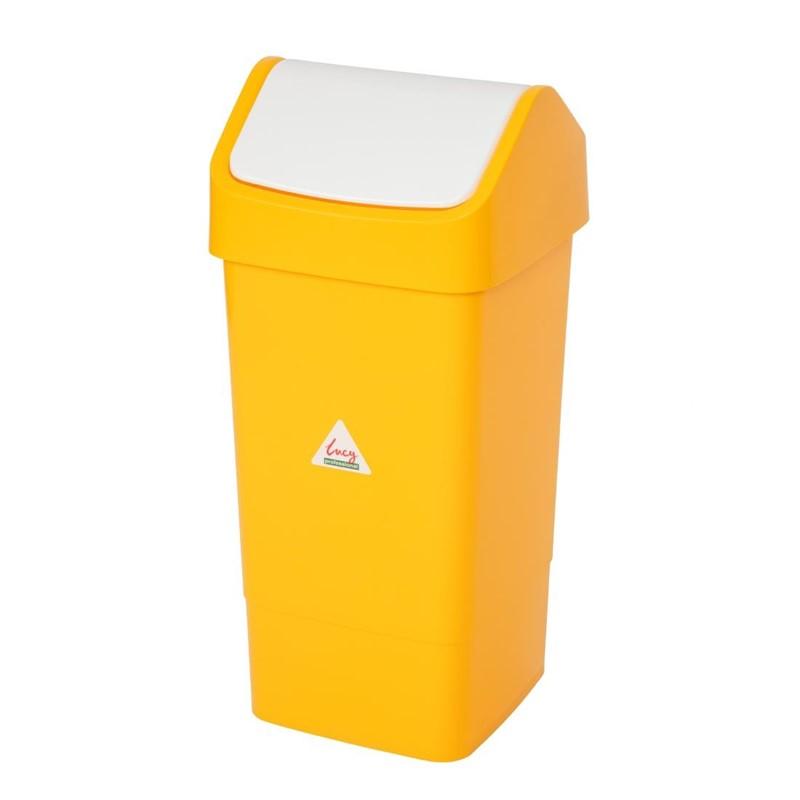 Cubo de pedal amarillo 50 Litros - Araven