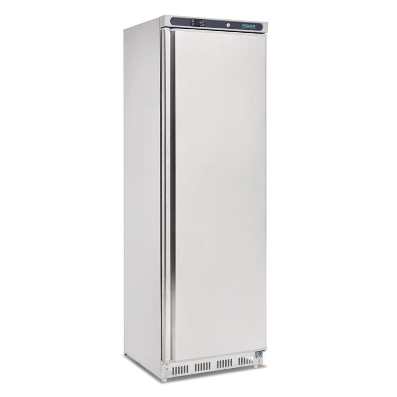 Congelador de una puerta en acero inoxidable 365L. Polar CD083