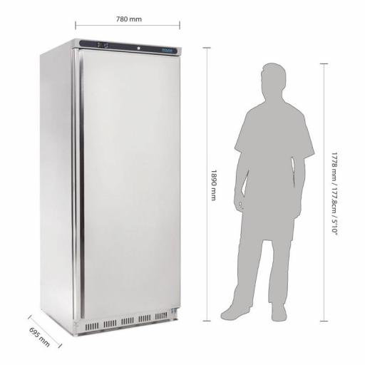 Armario frigorífico 1 puerta 600L. Acero Inox Polar CD084 [1]