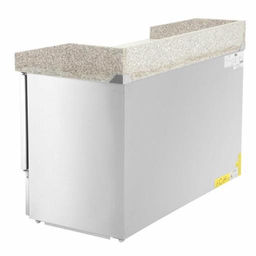 Mesa fría de 3 puertas con encimera de granito Polar CN402 [1]