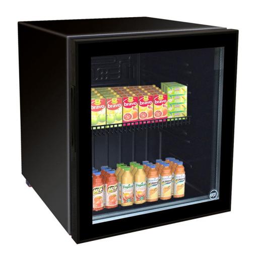 Expositor refrigerado sobre mostrador de puerta de cristal 55L Counter 50 Glass Black  [1]