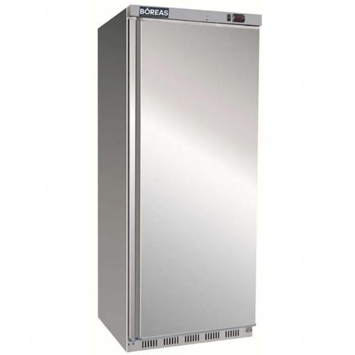 Congelador vertical de hostelería en acero inoxidable de 600L. compatible GN2/1 Bóreas AF600SS