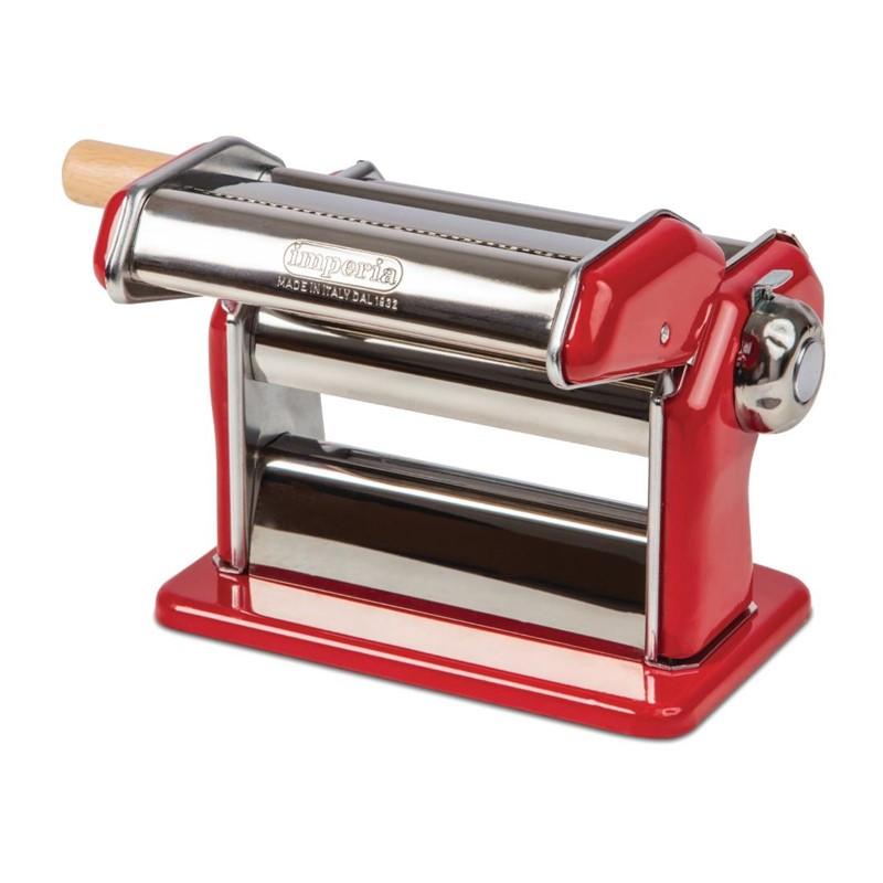 Máquina de pasta fresca manual roja Imperia