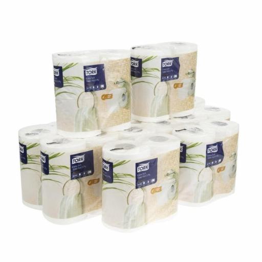 Pack de 40 rollos de papel higiénico extra suave 3 capas Premium Tork DB467 [3]