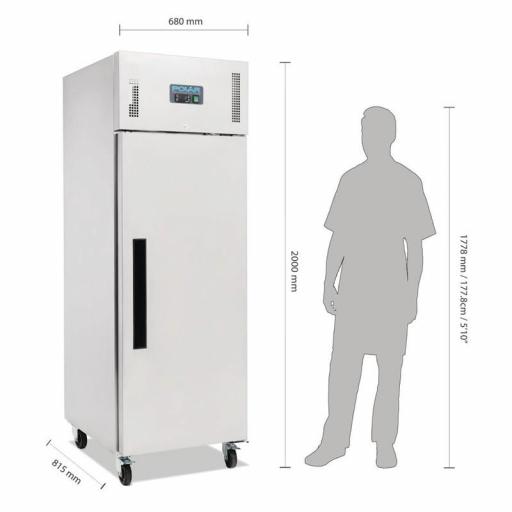 Refrigerador Gastronorm una puerta 600L. Polar G592 [1]