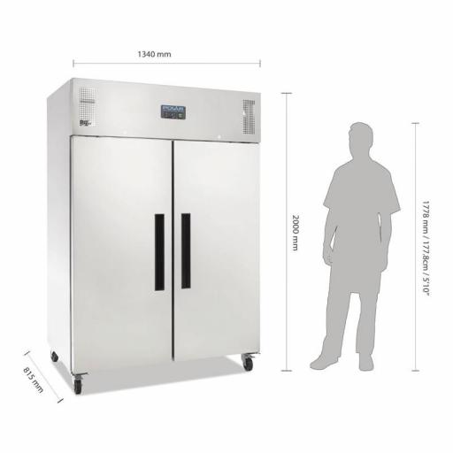 Armario frigorífico Gastronorm doble puerta 1.200L. Polar G594 [2]