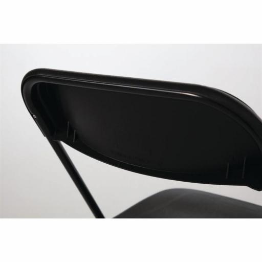Juego de 10 sillas plegables polipropileno negras GD386 [4]
