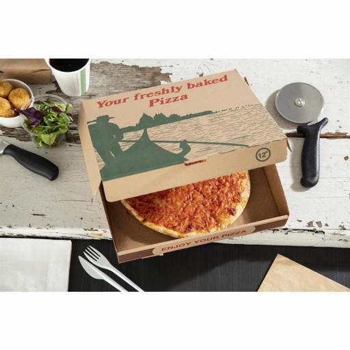 Cajas de cartón decoradas para pizzas de 30cm para llevar (Caja de 100) GG998 [5]