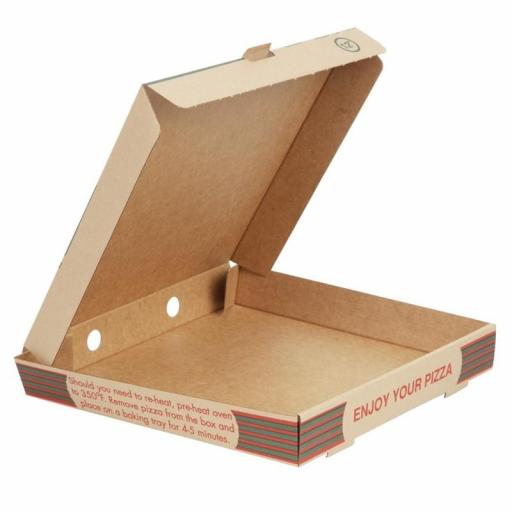 Cajas de cartón decoradas para pizzas de 30cm para llevar (Caja de 100) GG998 [2]
