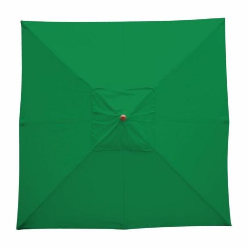 Sombrilla cuadrada Bolero color verde diámetro 2500mm. GH989 [4]
