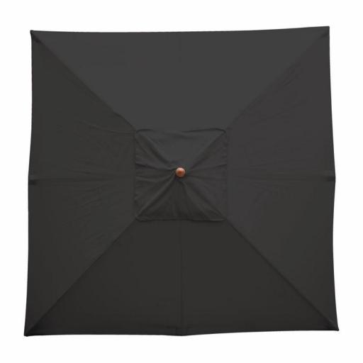 Sombrilla cuadrada Bolero color negra diámetro 2500mm. GH990 [5]