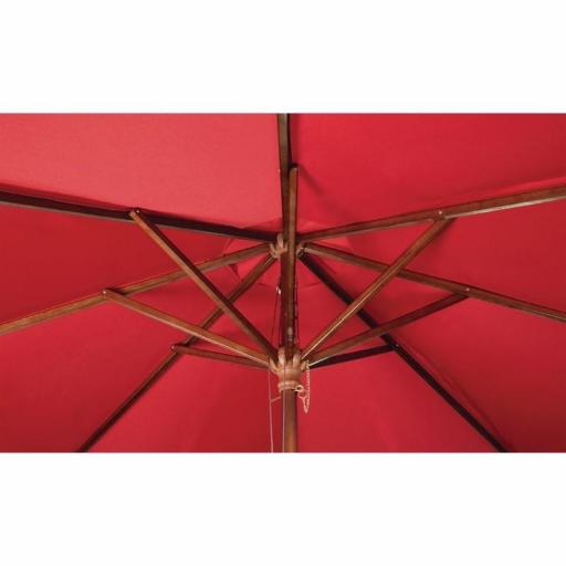 Sombrilla cuadrada Bolero color roja diámetro 2500mm. GL306 [3]