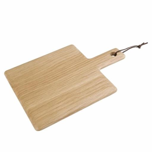 Tabla de madera de roble cuadrada con mango Olympia GM260
