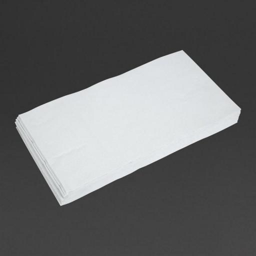 Caja de 25 manteles de papel blancos 90x90cm Tork U215 [1]