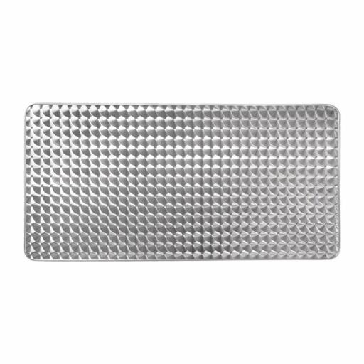 Mesa rectangular Bolero de acero inox y borde de aluminio 120cm.x60cm. U432 [5]