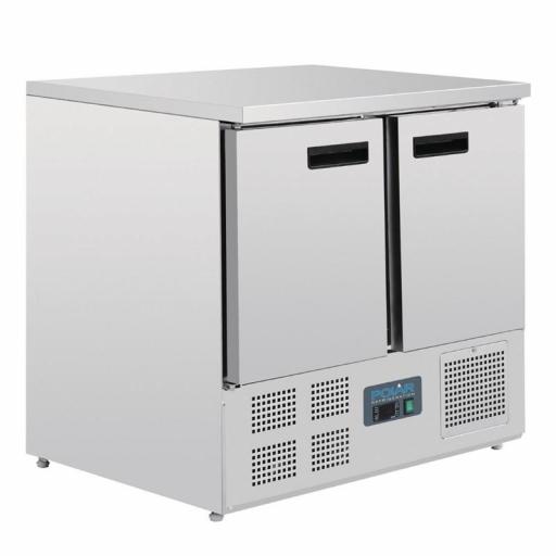 Mostrador frigorífico 2 puertas 240L. acero inoxidable Polar U636 [0]